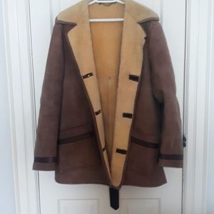 Sheepskin ultra warm winter coat vintage